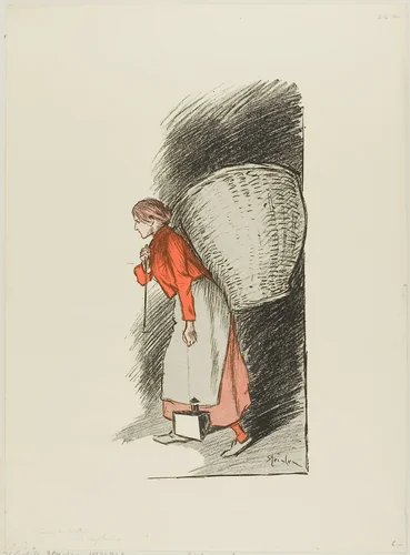 The Rag-picker by Théophile Alexandre Steinlen, print, 1893
