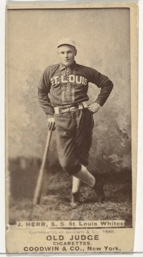 Herr, Shortstop, St. Louis Whites, from the Old Judge series (N172) for Old Judge Cigarettes by Goodwin & Company, photograph, 1888