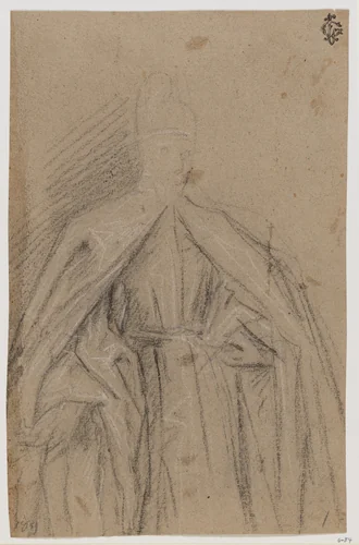 Study for a Portrait of a Doge by Tintoretto, drawing, 1575-1600