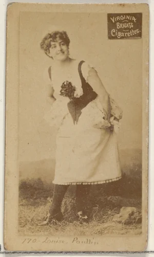 Card 770, Louise Paullin, from the Actors and Actresses series (N45, Type 2) for Virginia Brights Cigarettes by Allen & Ginter, photograph, 1885-1891