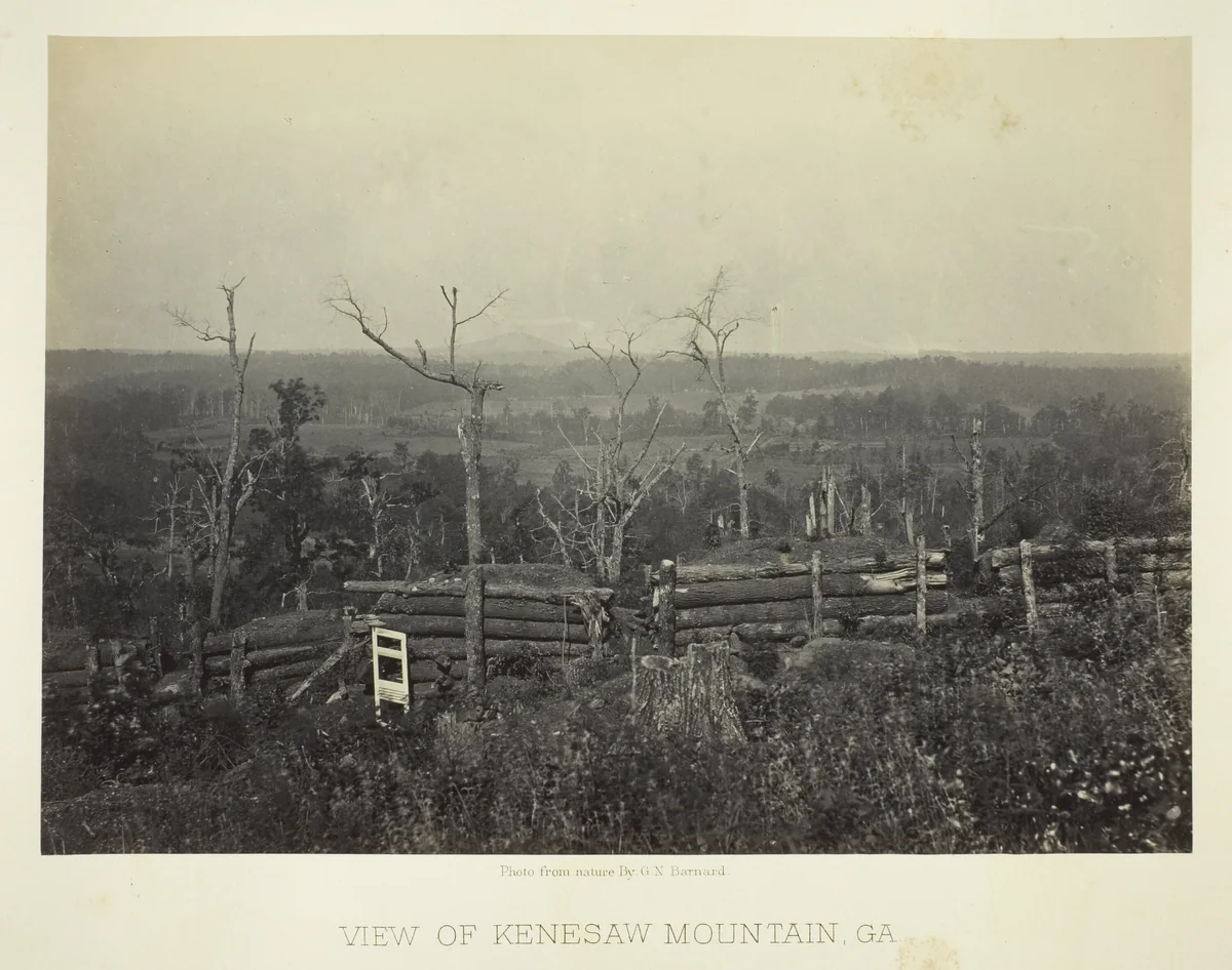 View of Kenesaw Mountain, Ga. by George Barnard, photograph, 1866