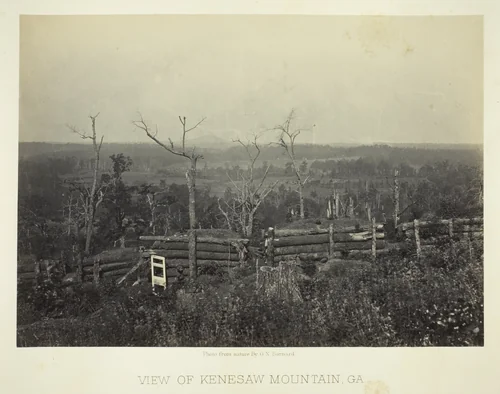 View of Kenesaw Mountain, Ga. by George Barnard, photograph, 1866