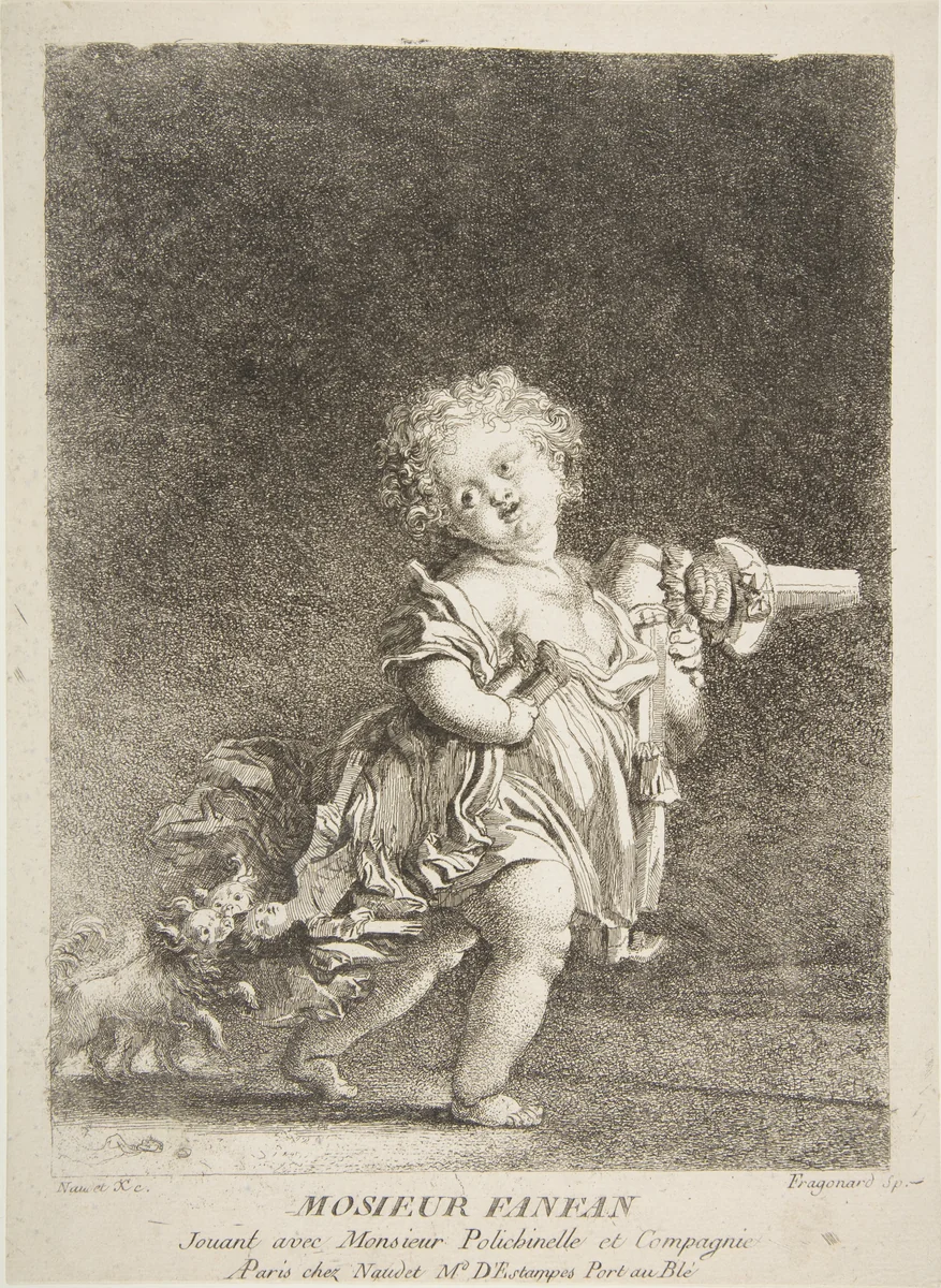 Fanfan by Jean Honoré Fragonard, print, 1778