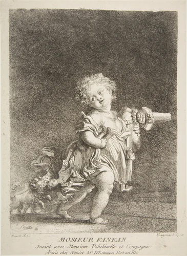 Fanfan by Jean Honoré Fragonard, print, 1778