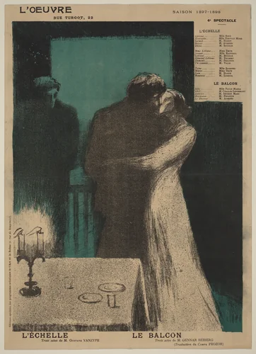 L'Echelle; Le Balcon by Alfredo Müller, print, 1898