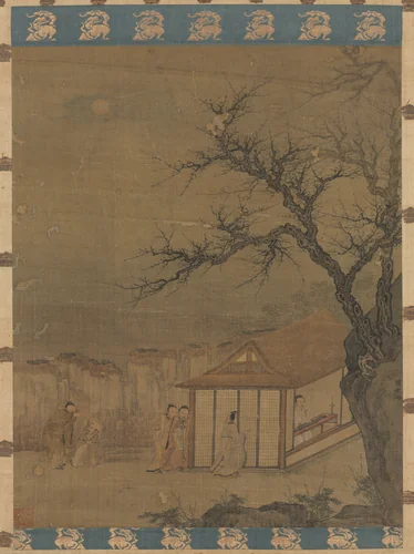Listening to the Qin by Tang Yin (唐寅), painting, 1470-1523