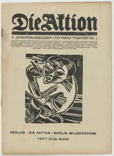 Die Aktion, vol. 10, no. 1/2 by Conrad Felixmüller, Hans Richter, periodical, 1920
