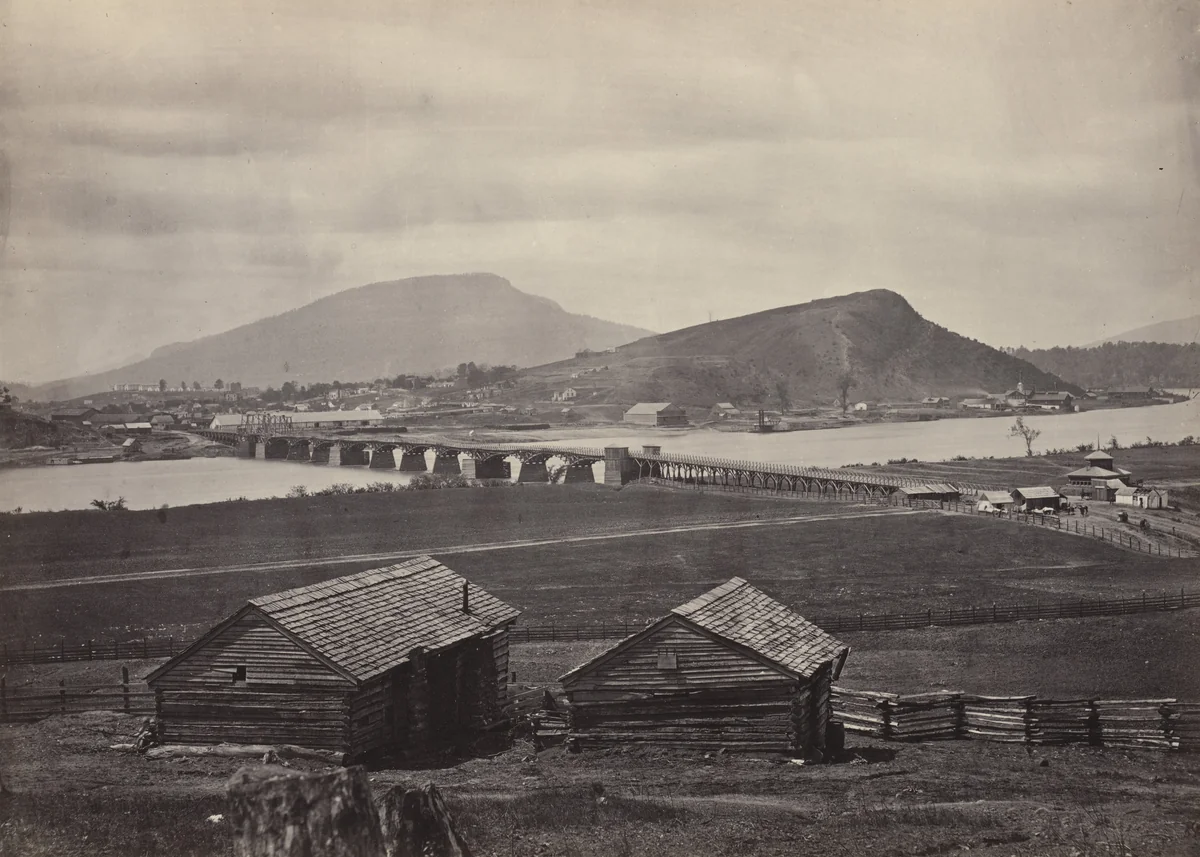 Chattanooga, from the North from the album Photographic Views of Sherman's Campaign by George N. Barnard, photograph, 1864