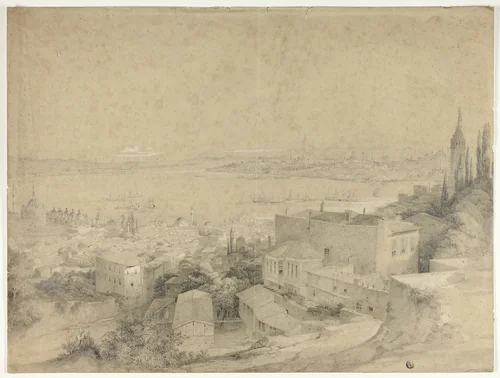 Constantinople by David Roberts, drawing, 1816-1864