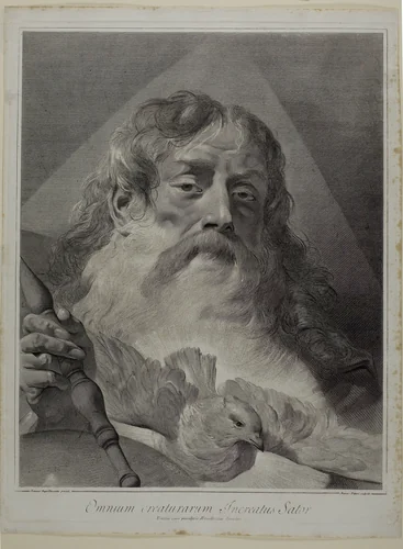 God the Creator, from The Holy Family and the Twelve Apostles by Giovanni Marco Pitteri, print, 1742