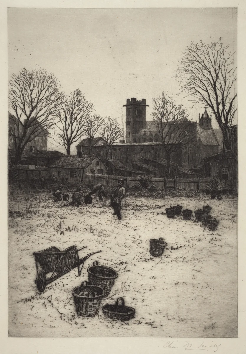 Untitled (Garden Scene) by Charles Frederick William Mielatz, print, 1893