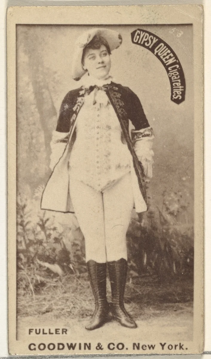 Fuller, from the Actors and Actresses series (N171) for Gypsy Queen Cigarettes by Goodwin & Company, photograph, 1886-1890