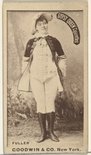 Fuller, from the Actors and Actresses series (N171) for Gypsy Queen Cigarettes by Goodwin & Company, photograph, 1886-1890