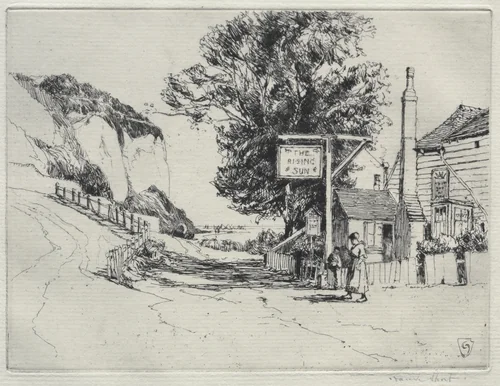 The Rising Sun by Frank Short, print, 1922