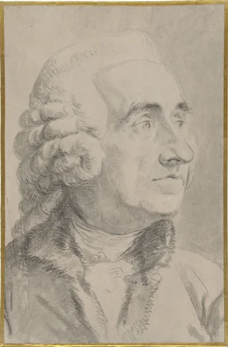 Portret van A.C.G. Lemonnier(?) by anonymous, drawing, 1700-1800