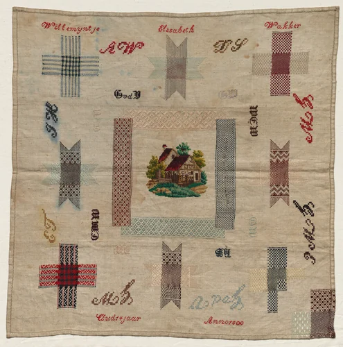 Darning Sampler by Willemijntje Elisabeth Wakker, other, 1875-1885
