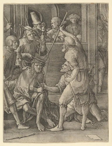Christ Crowned with Thorns by Lucas van Leyden, print, 1519