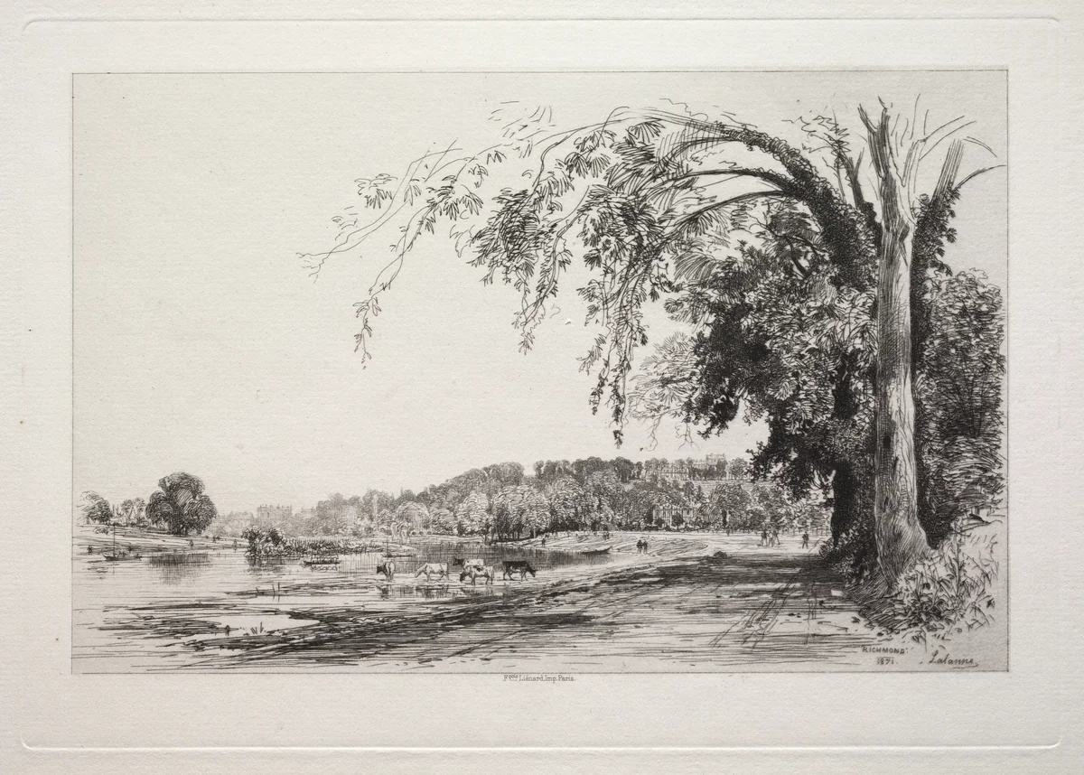 Richmond by Maxime Lalanne, print, 1871