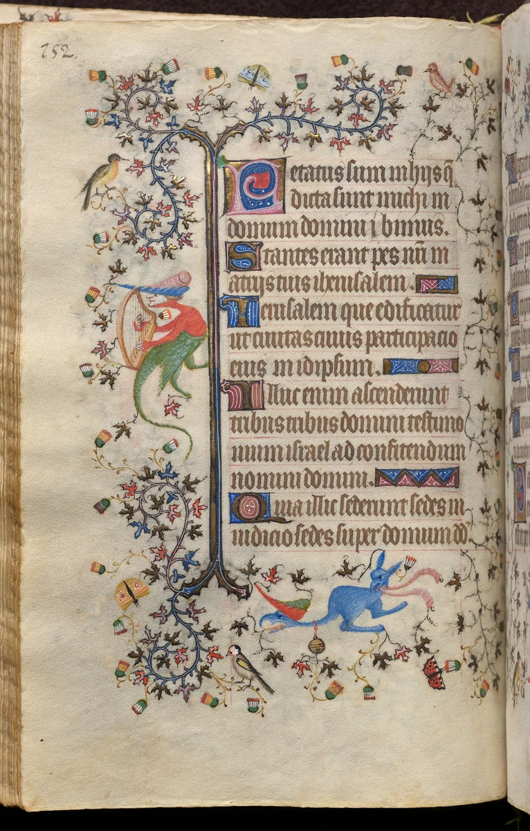 Hours of Charles the Noble, King of Navarre (1361-1425): fol. 76v, Text by Master of the Brussels Initials and Associates, book, 1400-1410
