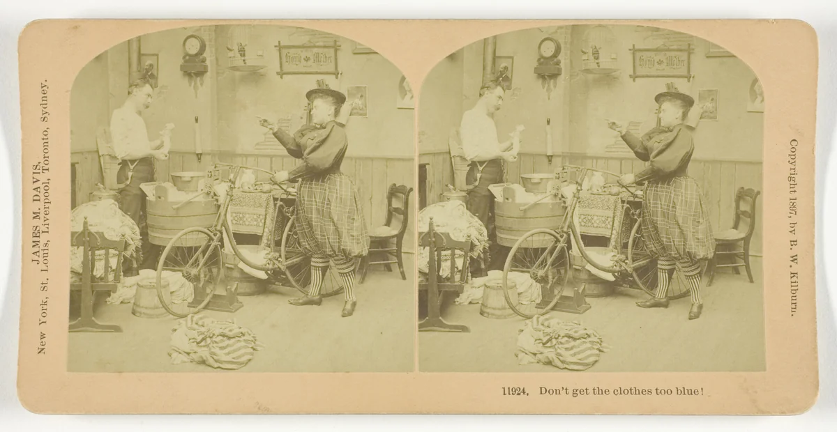 Don't get the clothes too blue! by B. W. Kilburn, photograph, 1897