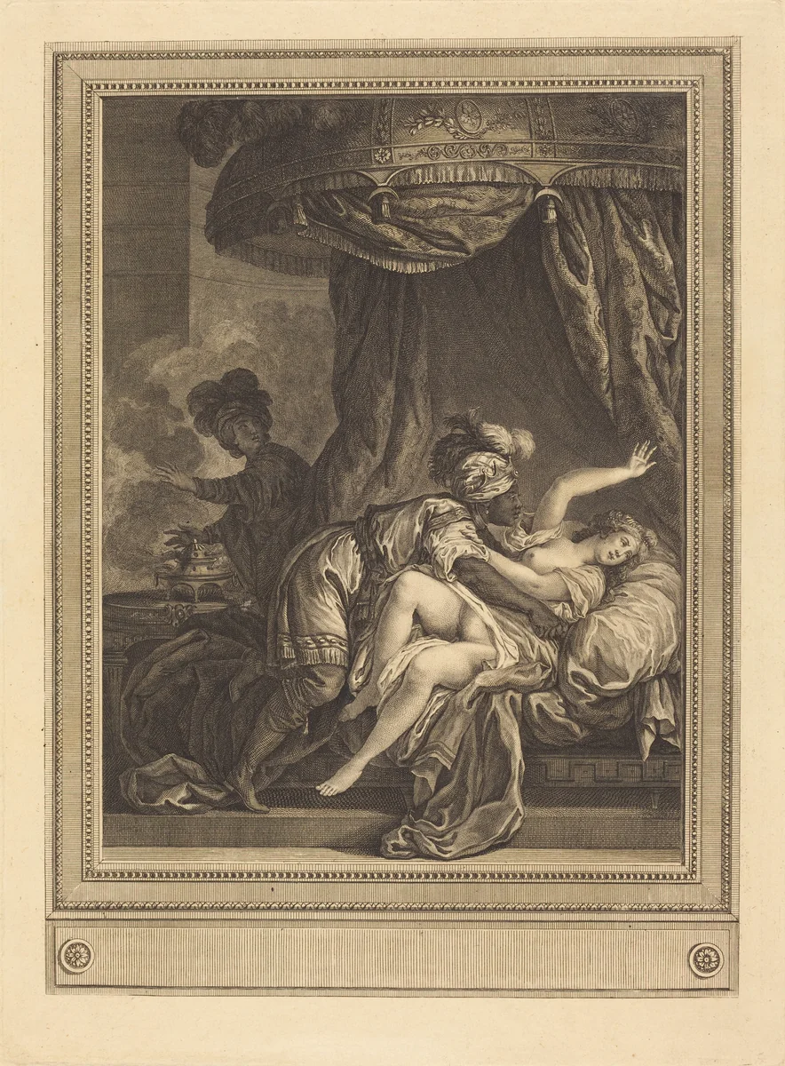 Le roi d'Ethiopie by Gérard Vidal; Charles Monnet, print, 1742-1801