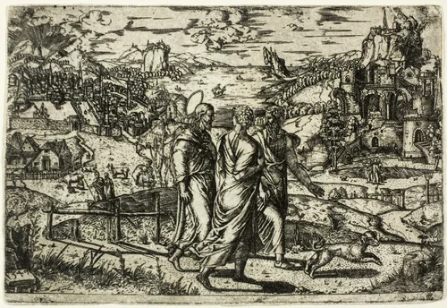 Journey to Emmaus by Unknown Artist, print, 1549
