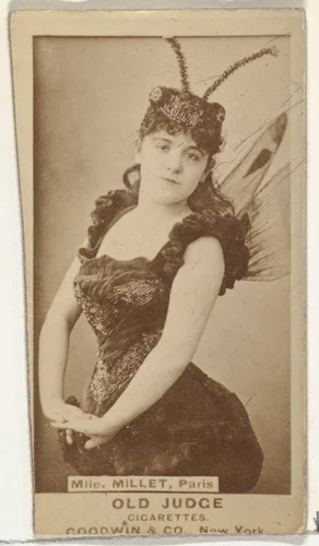 Mlle. Millet, from the Actors and Actresses series (N171) for Old Judge Cigarettes by Goodwin & Company, photograph, 1886-1890