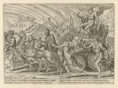 Triomf van de tijd by Unknown, print, 1565