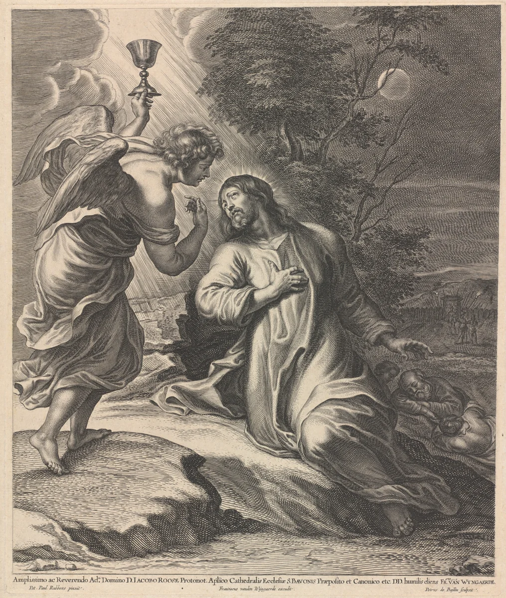 Christ on the Mount of Olives by Pieter de Bailliu
Sir Peter Paul Rubens
Frans van den Wyngaerde, print, 1613-1660
