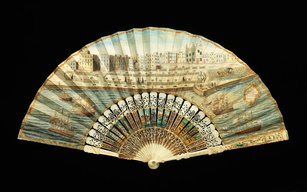 Fan by Robert Delamotte, artwork, 1788-1792