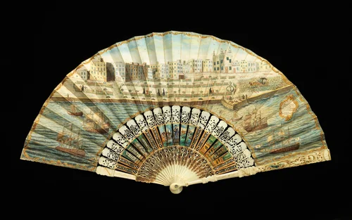 Fan by Robert Delamotte, artwork, 1788-1792