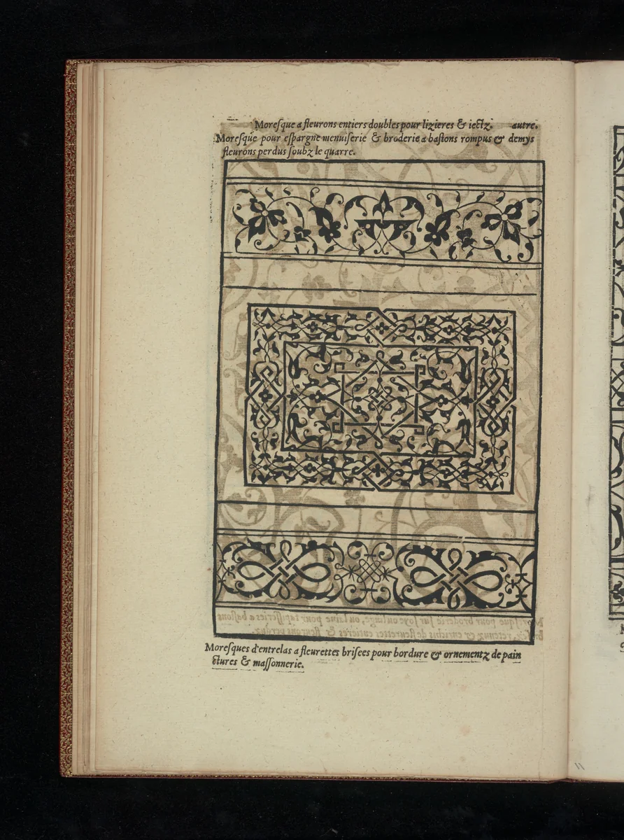 Livre de Moresques, page 11 (verso) by Francesco di Pellegrino, book, 1546