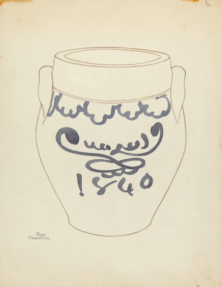 Crock by John Tarantino, index of american design, 1953