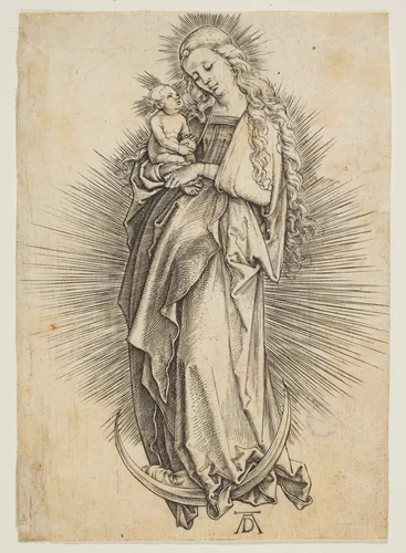 The Virgin on the Crescent by Albrecht Dürer, print, 1499