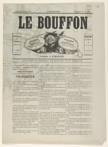 Le Bouffon - Le Salon de 1868 by Edward Ancourt, print, 1868