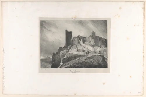 The Dungeon of Polignac by Eugène Isabey, print, 1831