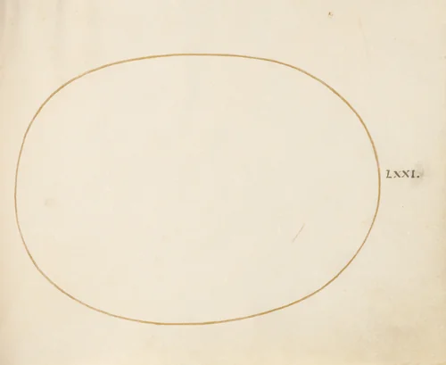 Plate 71: Empty Oval by Joris Hoefnagel, drawing, 1570-1599