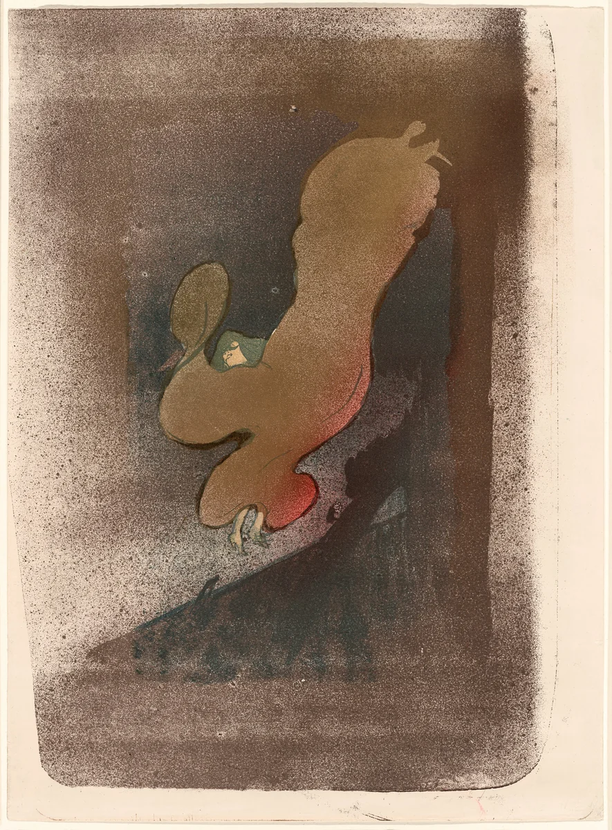 Miss Loïe Fuller by Henri de Toulouse-Lautrec, print, 1893