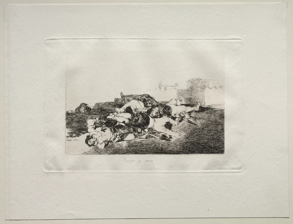 The Horrors of War: Even Worse by Francisco de Goya, print, 1810
