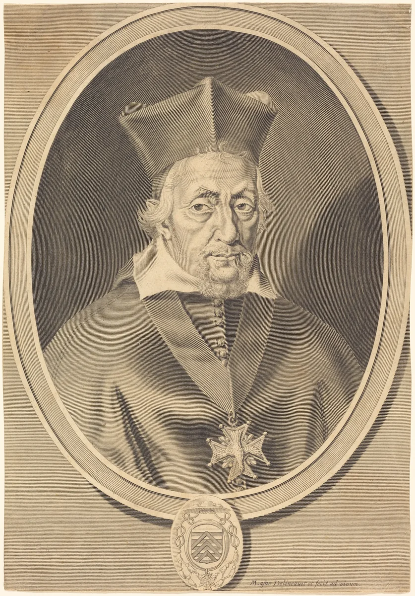 François La Rochefoucauld by Michel Lasne, print, 1590-1667