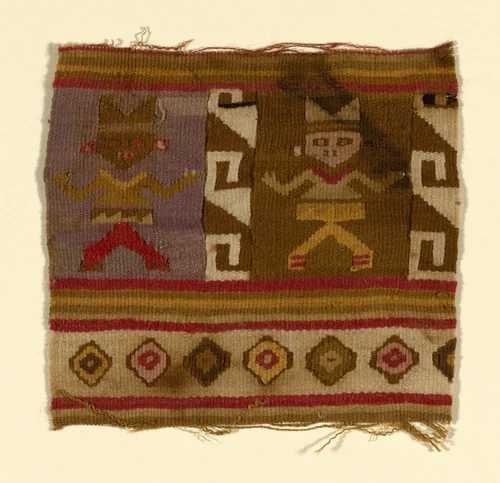 Fragment by Peru, textile, 900-1470