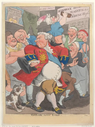 Taylor turn'd Lord by Thomas Rowlandson, print, 1812