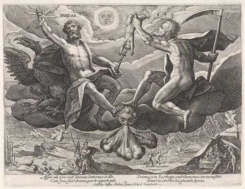 Noordenwind by Unknown, print, 1589-1611