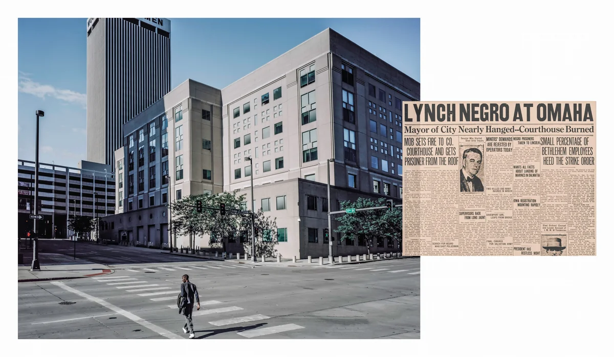 Omaha, NE Sept 28, 1919. Iowa City Press-Citizen, Iowa City, IA Sept 29, 1919 by Wendel White, photograph, 2017