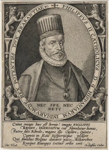 Philip II, King of Spain by Crispijn van de Passe I, print, 1598