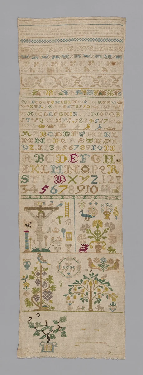 Sampler by Germany, textile, 1766