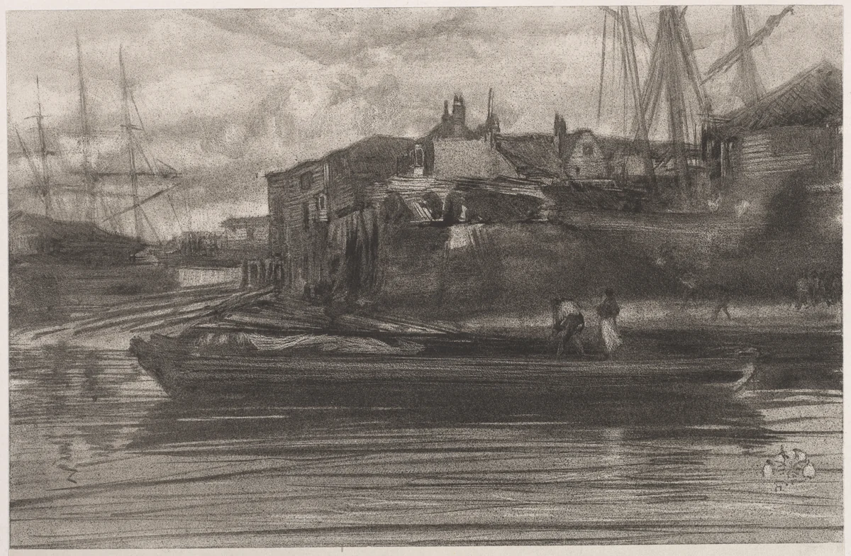Limehouse by James McNeill Whistler, print, 1878
