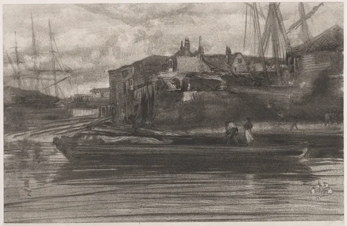 Limehouse by James McNeill Whistler, print, 1878