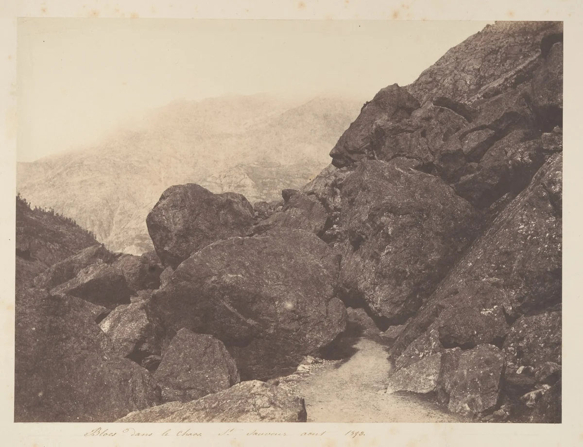 Blocs dans le chaos, St-Sauveur by Joseph Vigier, photograph, 1853