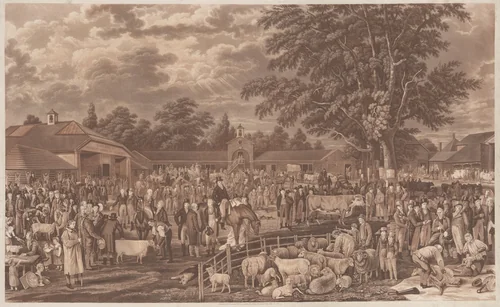 Wobourn Sheepshearing by George Garrard
M. N. Bate
Joseph Constantine Stadler
Thomas Morris, print, 1810